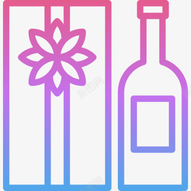 葡萄酒礼物20梯度图标图标