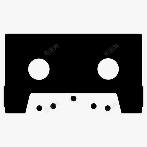 盒式磁带电影音乐图标svg_新图网 https://ixintu.com 声音 电影 盒式 磁带 音乐