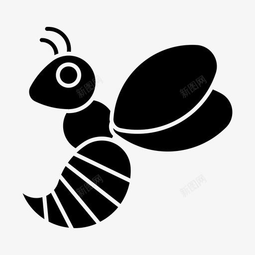 黄蜂动物大黄蜂图标svg_新图网 https://ixintu.com 动物 大黄蜂 昆虫 黄夹克 黄蜂