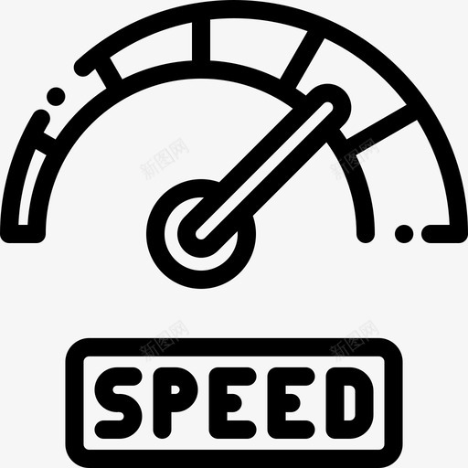 速度速度表时间12线性图标svg_新图网 https://ixintu.com 度表 时间 线性 速度