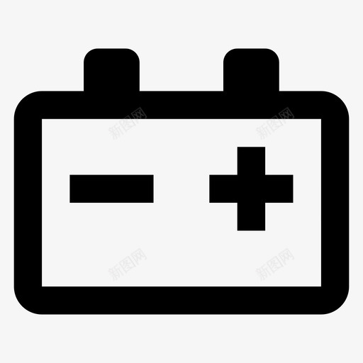 汽车电池电池存储能量存储图标svg_新图网 https://ixintu.com 图标 字形 存储 材料 汽车 用户界面 电池 能量