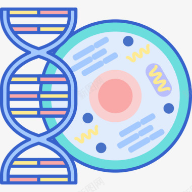 生物学科学102线性颜色图标图标