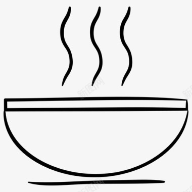 热餐碗食物图标图标