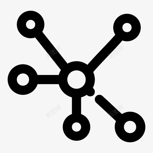 网络群集连接图标svg_新图网 https://ixintu.com 共享 组 网络 群集 连接 随机间隔粗体