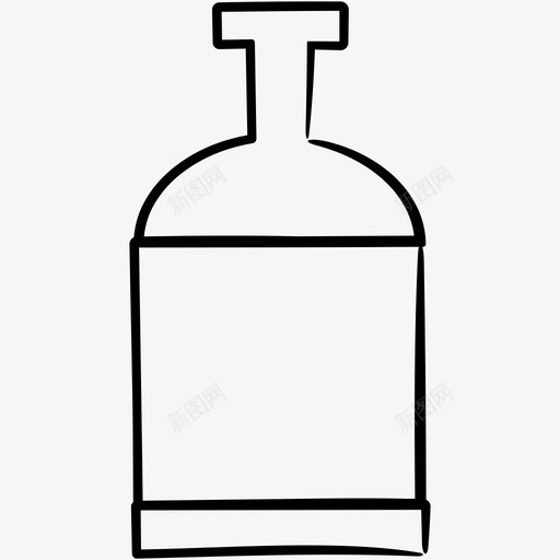 瓶子饮料餐厅手绘图标svg_新图网 https://ixintu.com 瓶子 餐厅手绘图标 饮料