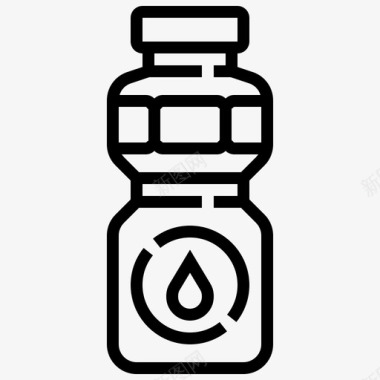 水饮料瓶子图标图标