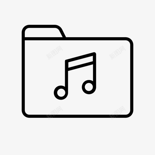 音乐文件夹收藏文件图标svg_新图网 https://ixintu.com 备忘 播放列表 收藏 文件 文件夹 音乐
