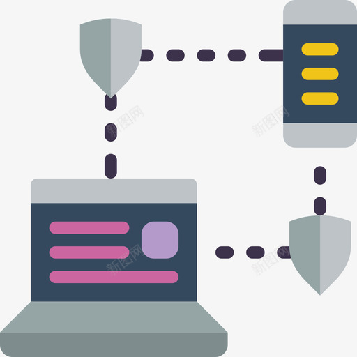 安全网络安全15扁平图标svg_新图网 https://ixintu.com 安全 扁平 网络安全15