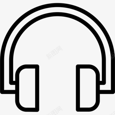 耳机线性配件图标图标
