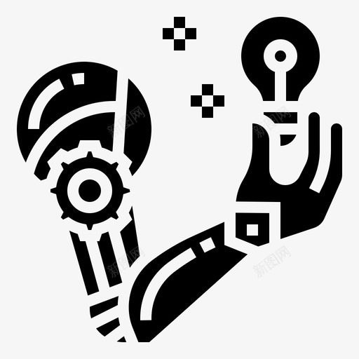 机械手臂机器人人工智能文字图标svg_新图网 https://ixintu.com 人工智能 手臂 文字 机器人 机械 机械手