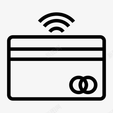 无线卡银行信用卡图标图标