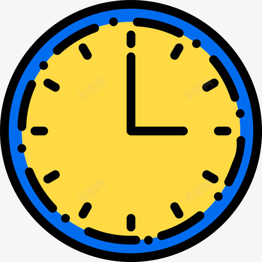 时钟55学校线性颜色图标svg_新图网 https://ixintu.com 学校 时钟 线性 颜色
