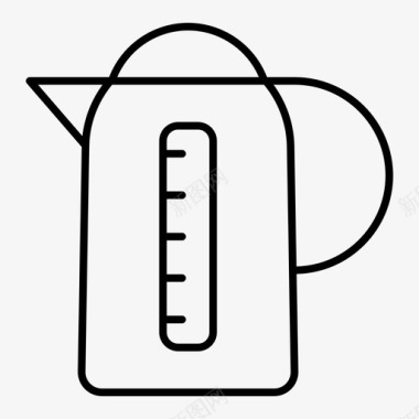 茶壶电子产品壶图标图标