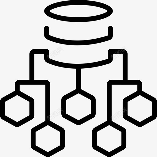 数据流程图流程图层次结构图标svg_新图网 https://ixintu.com 层次 数据 数据流 服务器 流程图 结构