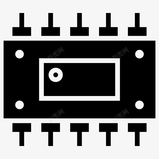比较器ic电子元件集成电路图标svg_新图网 https://ixintu.com ic 半导体 图标 字形 比较器 电子元件 硬件 芯片 计算机 集成电路