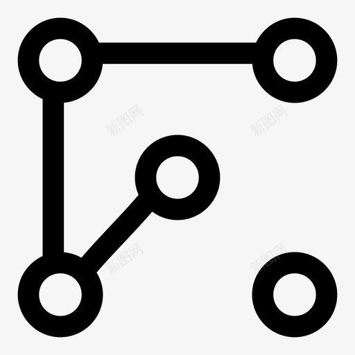 网络群集连接图标svg_新图网 https://ixintu.com 加粗 形状 网络 群集 连接 随机