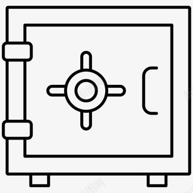保险箱储物柜保护装置图标图标