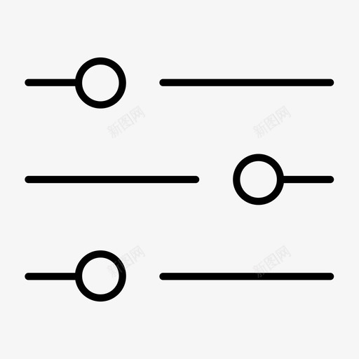 配置控制面板图标svg_新图网 https://ixintu.com 娱乐 控制 滑块 设置 配置 面板