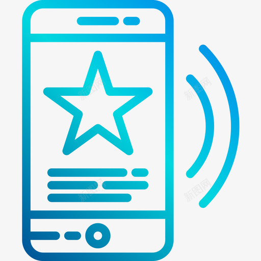 智能手机博客12线性渐变图标svg_新图网 https://ixintu.com 博客 手机 智能 渐变 线性