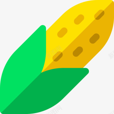 玉米种植43平坦图标图标
