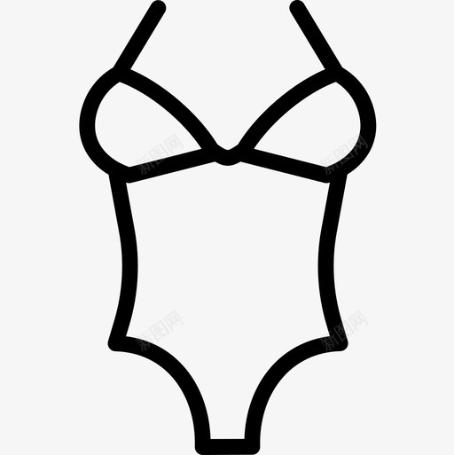 泳装服装与时尚4直线型图标svg_新图网 https://ixintu.com 时尚 服装 泳装 直线 线型