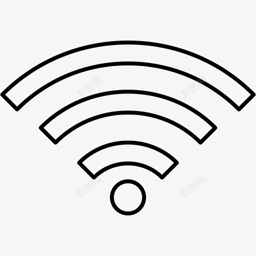 wifirss信号图标svg_新图网 https://ixintu.com rss wifi 信号 商务 图标 技术 无线 线路
