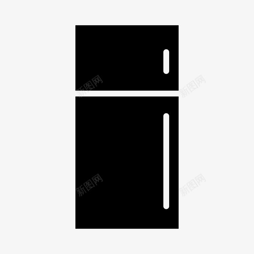 冰箱冷冻机冷却器图标svg_新图网 https://ixintu.com 冰箱 冷冻 冷冻机 冷却器 家具 家用电器 电子