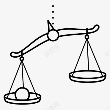 平衡判断公正图标图标