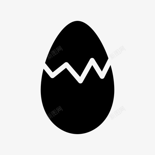 鸡蛋早餐烹饪图标svg_新图网 https://ixintu.com 早餐 烹饪 部分 雕文 食物 鸡蛋