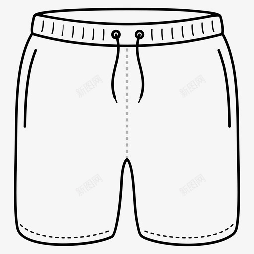 男式游泳短裤夏季游泳短裤图标svg_新图网 https://ixintu.com 夏季 泳装 游泳 男式 短裤