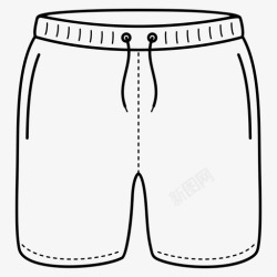 男式短裤男式游泳短裤夏季游泳短裤图标高清图片