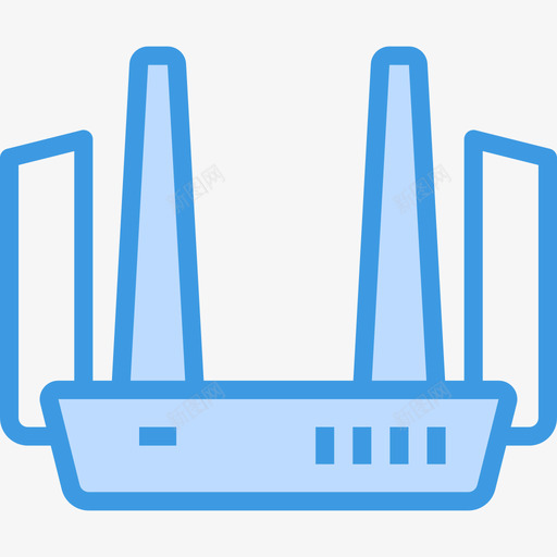 路由器计算机网络5蓝色图标svg_新图网 https://ixintu.com 蓝色 计算机网络5 路由器