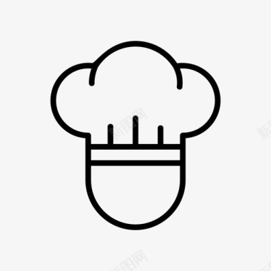 厨师帽炊具烹饪图标图标