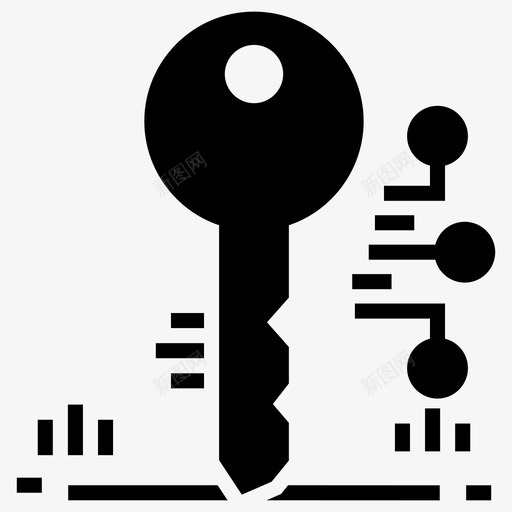 数字密钥访问密钥加密密钥图标svg_新图网 https://ixintu.com 加密 图标 字形 密钥 数字 比特 私有 网络 访问 货币