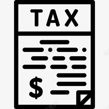 税收公共服务2直系图标图标
