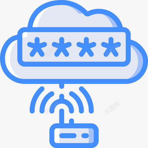 Wifi网络安全17蓝色图标svg_新图网 https://ixintu.com Wifi 网络安全 蓝色