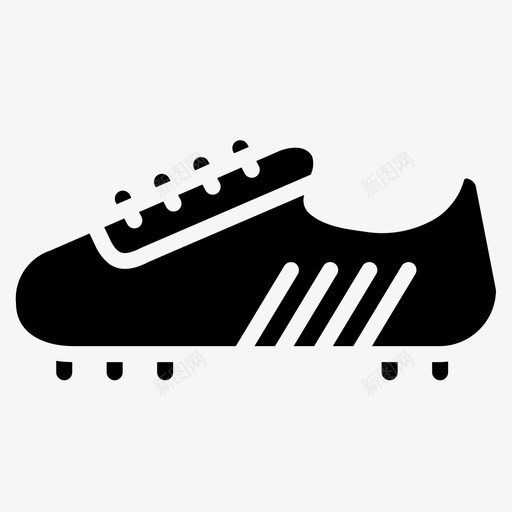 采购产品鞋子鞋钉足球图标svg_新图网 https://ixintu.com 足球 足球和足球比赛 运动 采购产品鞋子 鞋类 鞋钉