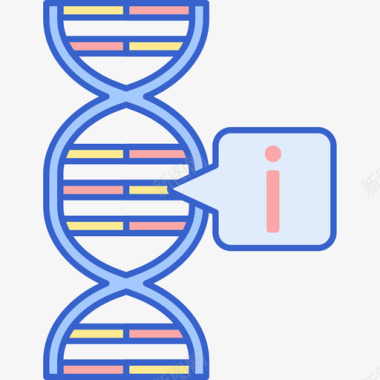 Dna科学102线性颜色图标图标