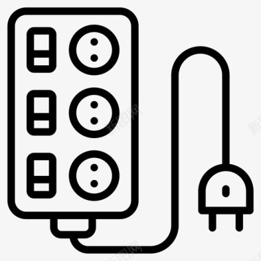 分机适配器电气图标图标