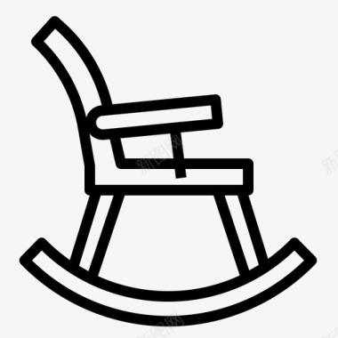摇椅商务退休图标图标