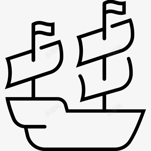 船海盗帆图标svg_新图网 https://ixintu.com 历史 帆 旅行 海盗 玩具 船