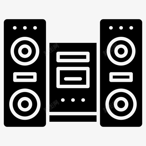 音响系统音频播放器音乐播放器图标svg_新图网 https://ixintu.com 典当行字形图标 扬声器 音乐播放器 音乐系统 音响系统 音频播放器