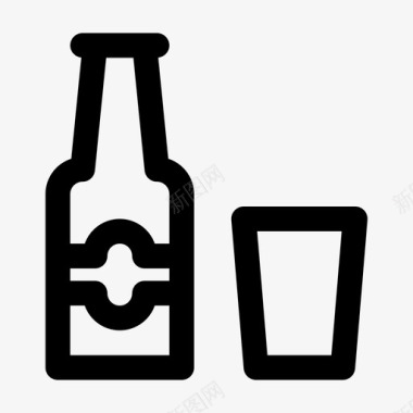 瓶子啤酒饮料图标图标