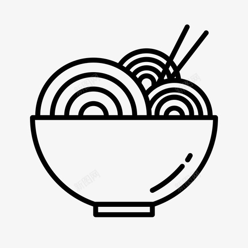 面条食物速食图标svg_新图网 https://ixintu.com 速食 面条 食物