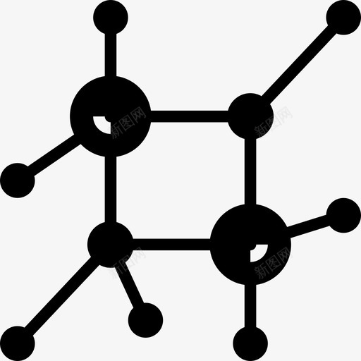 纳米技术生物化学9字形图标svg_新图网 https://ixintu.com 字形 生物化学 纳米技术