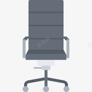 办公椅家具119扁平图标图标