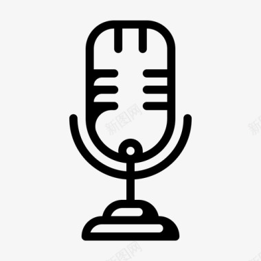 麦克风公告声音图标图标