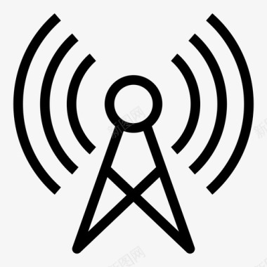 广播互联网信号图标图标