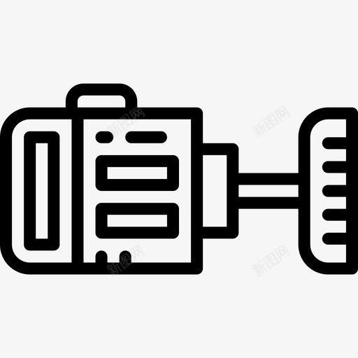 电机机器人机器4线性图标svg_新图网 https://ixintu.com 机器 机器人 电机 线性