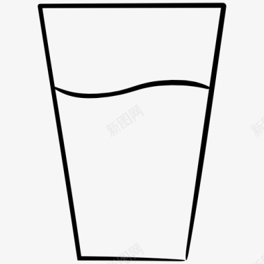 水杯子玻璃图标图标